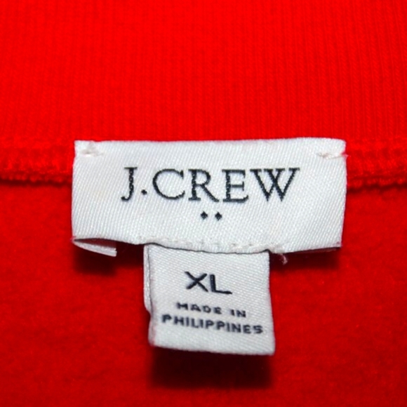 J.Crew Factory Red Mock Neck Pullover XL - Picture 5 of 5